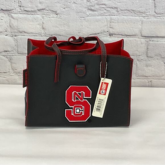 Alan Stuart NCAA NC State Wolfpack Purse/Handbag Red/Black School Spirit Gameday - Picture 6 of 7